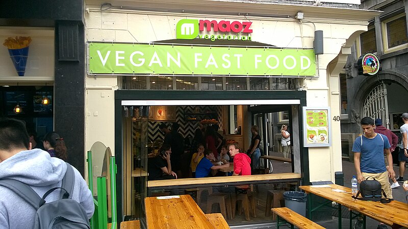 Comida vegetariana em Amsterdam