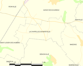 Poziția localității La Chapelle-d'Aunainville