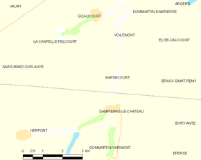 Poziția localității Rapsécourt