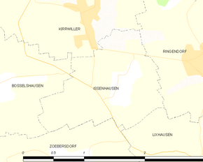 Poziția localității Issenhausen