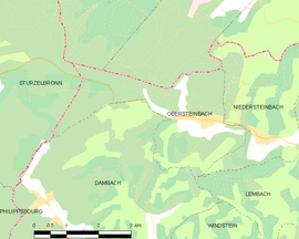 Mapa obce Obersteinbach