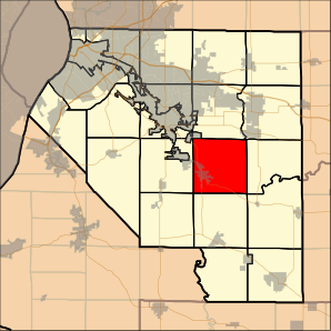 Map highlighting Freeburg Township, St. Clair County, Illinois.svg