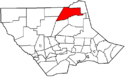 Mapa do condado de Lycoming, Pensilvânia, em destaque McIntyre Township.png