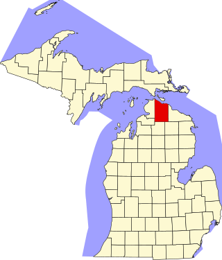 <span class="mw-page-title-main">National Register of Historic Places listings in Cheboygan County, Michigan</span>