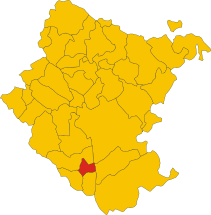 Map of comune of Marciano della Chiana (province of Arezzo, region Tuscany, Italy).svg