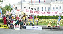 Anti-nuclear march from London to Geneva, 2008. Marche antinucleaire Angers.jpg