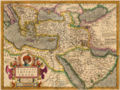 Mercatore e Hondius.  Impero turco, mappa del 1609