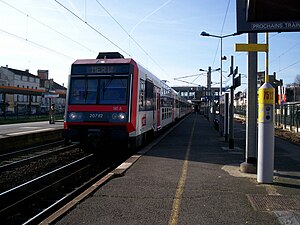 Vue d'une rame Z 20500 à quai.