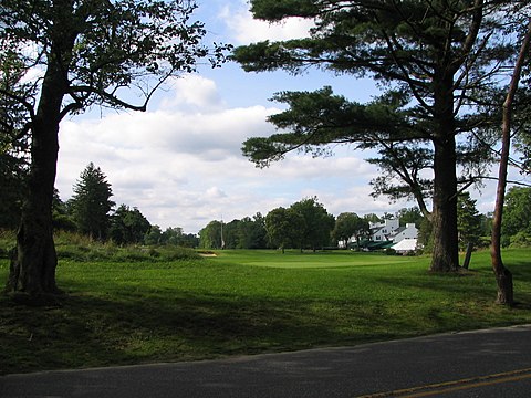 The first fairway at Merion Golf Club