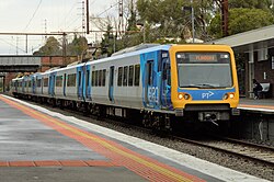 Xtrapolis train arrived at Darling railway station, Melbourne.