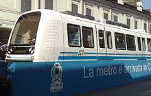 Brescia Metro unit Metro bs vagone 02.jpg