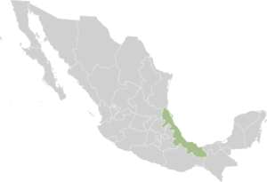 Estado Libre y Soberano de Veracruz de Ignacio de la Llave en el mapa