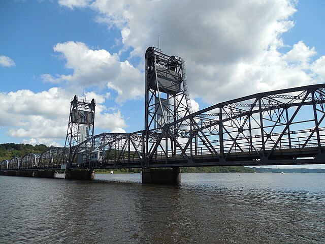 The Stillwater Lift Bridge formerly used by MN 36