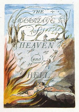<i>The Marriage of Heaven and Hell</i> Book with text and images by William Blake