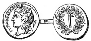 Fig. 428. — Monnaie de Syracuse