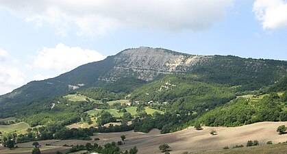 Le mont Carpegna.