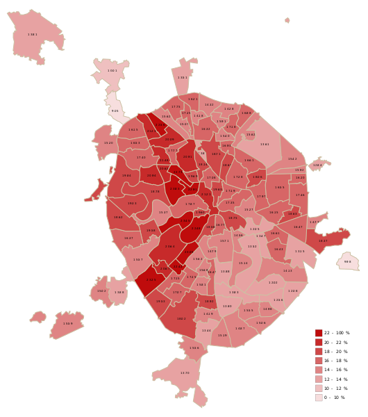 Moscow election 2005, KPRF Map.svg