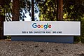 * Nomination Google Company Sign on Charleston Road, Mountain View, California, USA --XRay 05:40, 5 November 2022 (UTC) * Promotion  Support Good quality. --Terragio67 06:27, 5 November 2022 (UTC)  Support Good quality. --Tournasol7 06:29, 5 November 2022 (UTC)