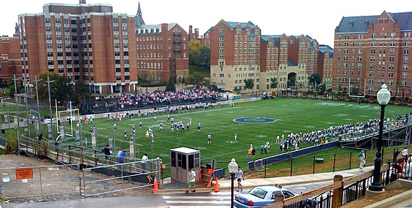 Georgetown football plays its home games on Cooper Field on their main campus