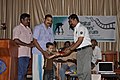 N.P.K. Krishnan receives Jalachhayam award from Biju Muriyadan