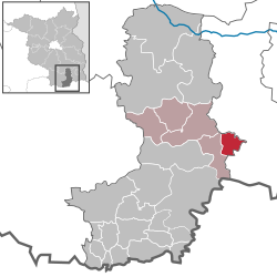 Neupetershain - Carte