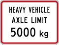 Heavy vehicle axle weight limit