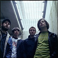 Nine Black Alps in 2009 (From L-R: Martin Cohen, David Jones, James Galley, and Sam Forrest.)