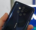 Image 37The Nokia 9 PureView features a five-lens camera array with Zeiss optics, using a mixture of color and monochrome sensors. (from Smartphone)