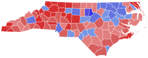 Resultados da eleição do procurador-geral da Carolina do Norte por condado, 2020.svg