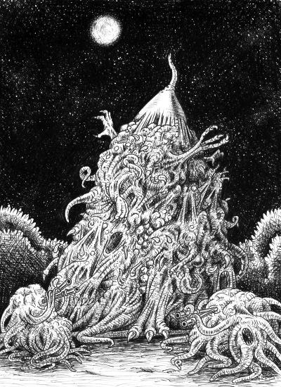 Nyarlathotep in "The Dweller in Darkness" by August Derleth