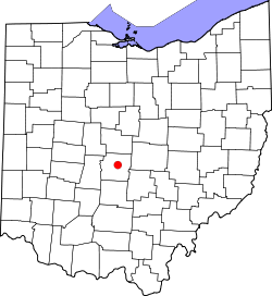 Location in the state of Ohio, USA