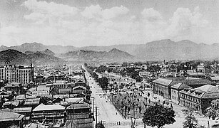 Le parc Ōdōri en 1936.