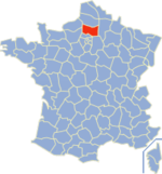 Localisation de l'Oise en France métropolitaine