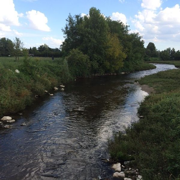 The Olona river in Legnano