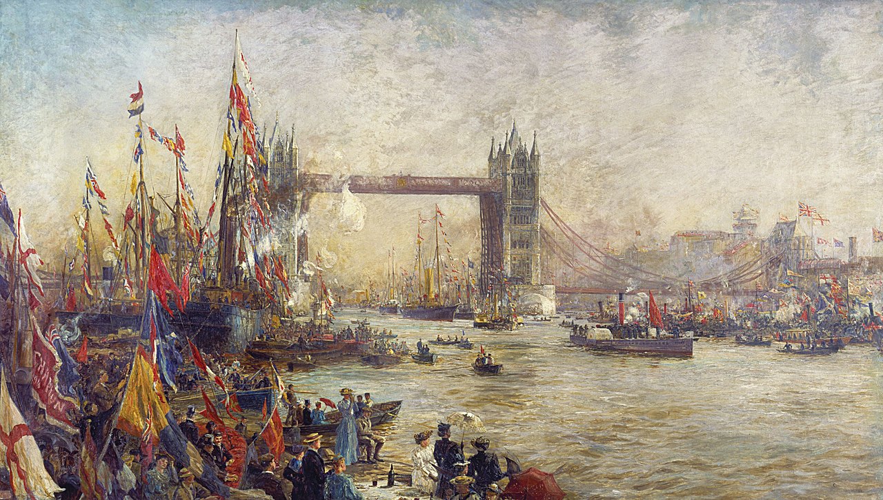 Londre - Pont de la Tour 1280px-Opening_of_Tower_Bridge_1895