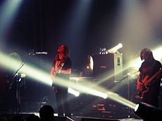 Opeth, banda de metal progresivo con influencias del death metal, en la Sala Apolo, 2008.