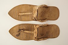 18th Dynasty sandals, circa 1390-1352 BCE Pair of Sandals MET 10.184.1a-b EGDP014941.jpg