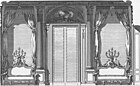 Пале-Рояль, Париж. Салон герцогини Орлеанской. 1754. Гравюра издания Энциклопедии Дидро и Д’Аламбера. 1762
