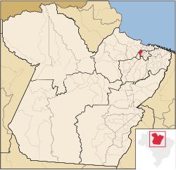 Localização de Belém no Pará