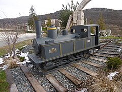 Monument du petit train de la de chemin de fer de Voiron à Saint-Béron