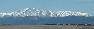 Pikes Peak from the east