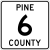 Pine County yo'nalishi 6 MN.svg