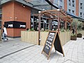 A branch of Jamie's Italian, a restaurant chain owned by celebrity chef Jaimie Oliver in Gunwharf Quays, Portsmouth, Hampshire on the first day of opening.