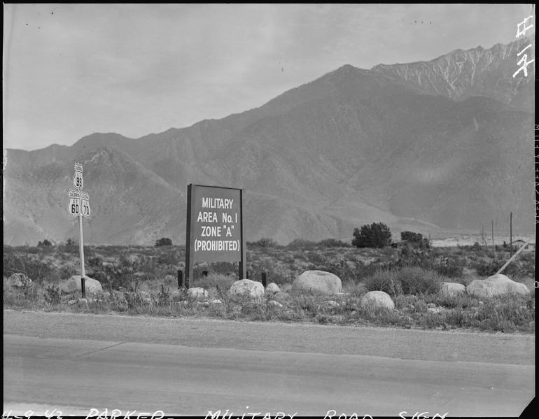 File:Poston, Arizona. Highway leading to this War Relocation Authority center for evacuees of Japanese a . . . - NARA - 536010.tif
