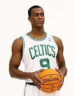 Rajon Rondo was picked 21st by the Phoenix Suns. His draft rights were later traded to the Boston Celtics. Rajon Rondo Media Day.jpg