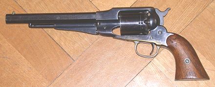 Remington New Model Army Revolver, made 1863–1875
