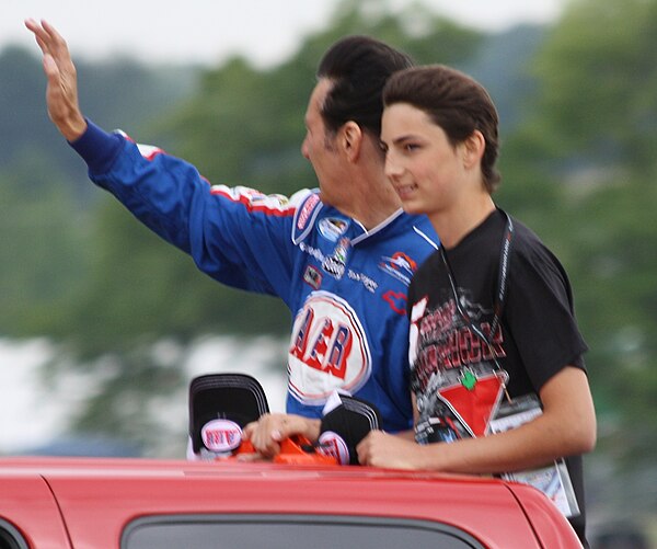 Fellows at Road America in 2012 with his youngest son