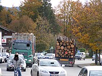 Nördliche Hauptstraße stadtauswärts