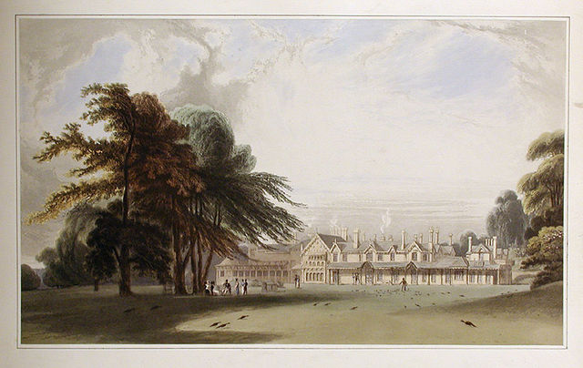 Royal Lodge in 1827, before much of it was demolished