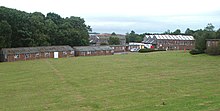 Utilitarian buildings of the former Royal Elizabeth Yard in Scotland Royal Elizabeth Yard - geograph.org.uk - 42249.jpg